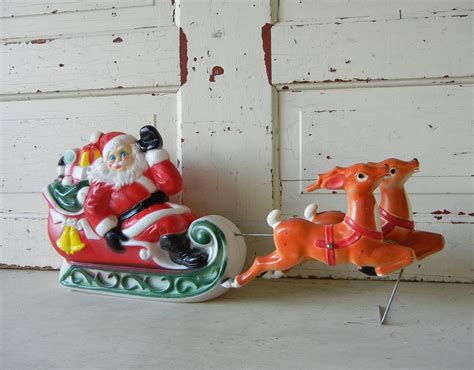 santa blow mold with reindeer|blow mold santa reindeer products for sale .